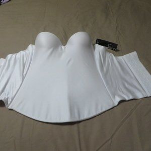 Felina Corset Bra, White, Strapless, NWT, Sz. 32A